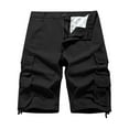 thumbnail image 1 of CaComMARK PI Cargo Shorts for Men Multi Pocket Fashionable Casual Workwear Shorts Shorts Black 14(40), 1 of 5