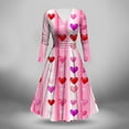 PI Clearance Ladies' Dress 2025 Spring Summer Heart Printed