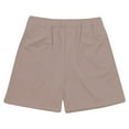 thumbnail image 1 of CaComMARK PI Men's Mesh Shorts Performance Gym Athletic Shorts Sports Fitness Training Breathable Holiday Solid Color Beach Shorts Cropped Pants Khaki 12(XXL), 1 of 5
