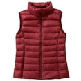 thumbnail image 1 of CaComMARK PI Clearance Puffer Vest Women Plus Size Padded Jacket Winter Warm Lightweight Coat Quilted Sleeveless Jacket Zip Up Vests Coat Wine M, 1 of 3