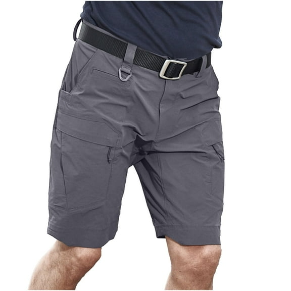 CaComMARK PI Shorts for Men Casual Daily Outdoor Beach Lightweight and Breathable Work Shorts Gray 10(XL)