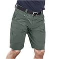 thumbnail image 1 of CaComMARK PI Shorts for Men Casual Daily Outdoor Beach Lightweight and Breathable Work Shorts Green XXL, 1 of 8