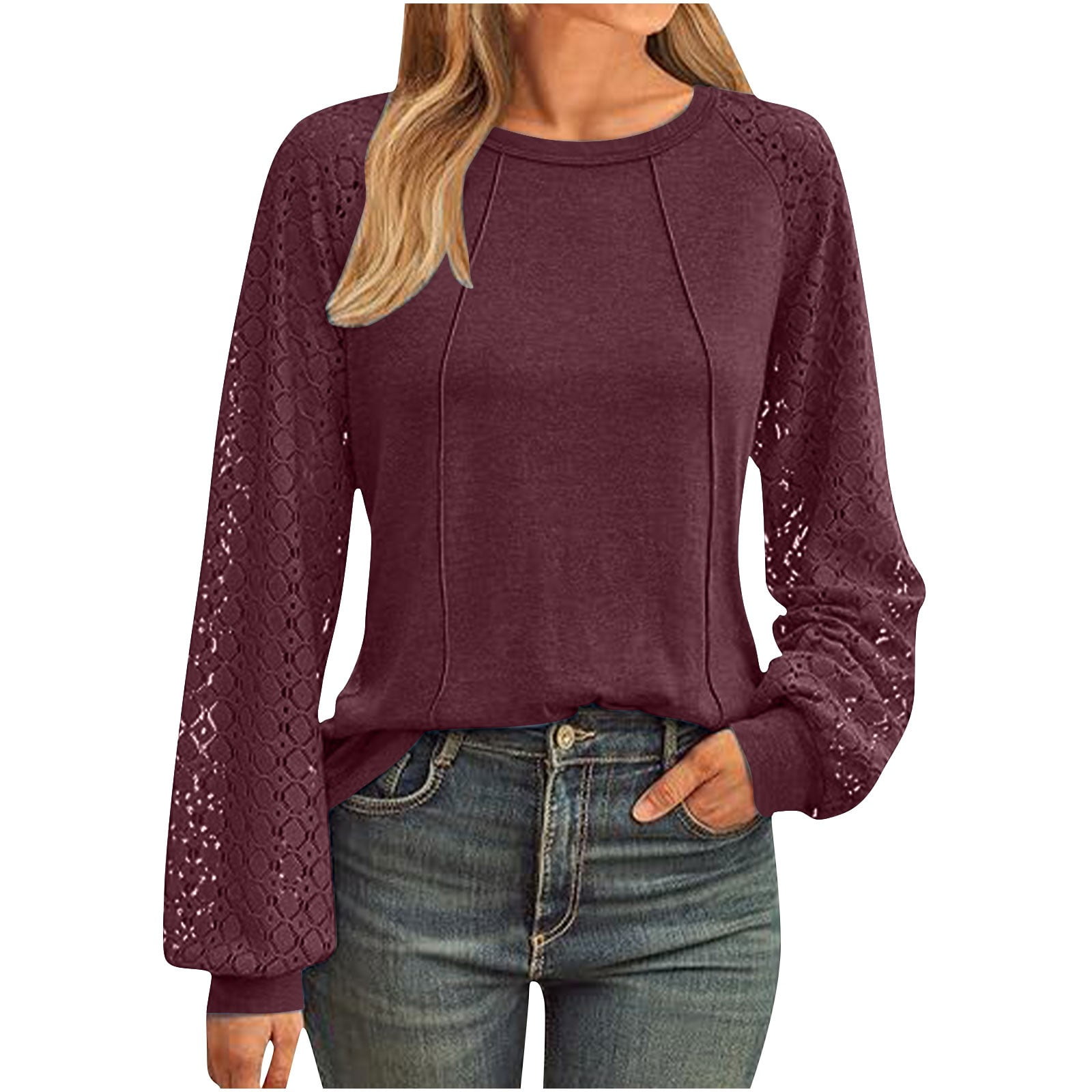 PI Clearance Womens Long Sleeve Shirts Business Casual Tops