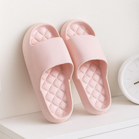 CaComMARK PI Men's and Women's Home Slippers Summer Lovers Indoor and Outdoor Thick Soles Stepping On Feeling Light Soft Soles Slippers House Slides Shower Sandals | Cushioned Thick Sole