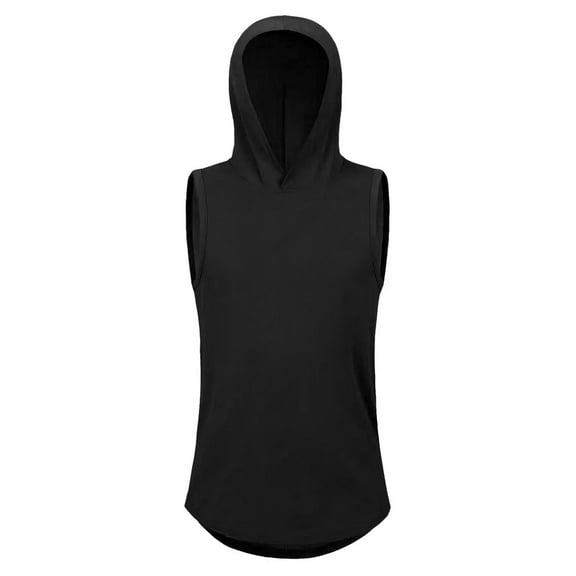 CaComMARK PI Mens Tank Top Sleeveless Hoodie T-Shirt Summer Casual Shirt Muscle Tee Fitness Vest Bodybuilding Workout Tank Tops Black L(L)