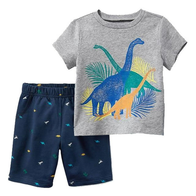 PI Toddler Boys Clothes Clearance Summer Outfits Cute Cotton