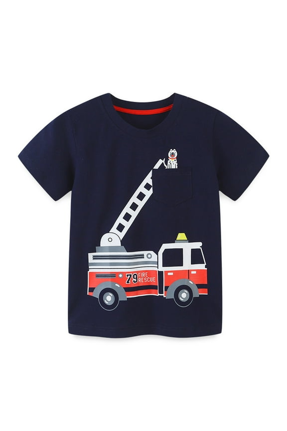 Toddler Boys Shirts Kids Outfits Children Gifts Summer T Shirt Cute Short Sleeve Cotton Casual Graphic Tops Baby Clothes Cheapest Items on Sale