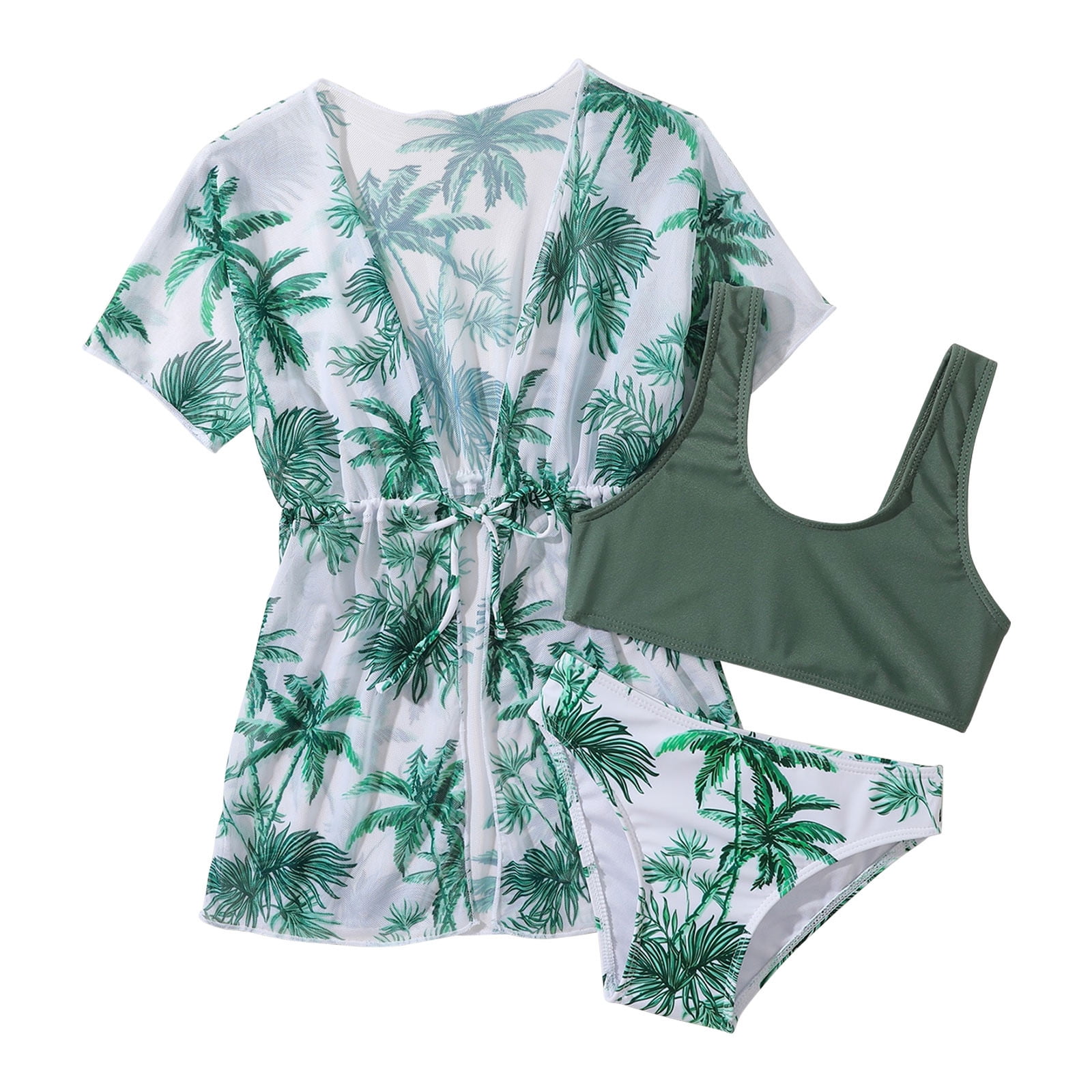 PI Toddler Girl Swimsuit Clearance Baby Gifts 3 Piece Set