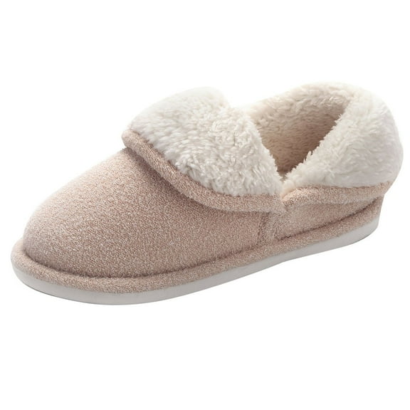 CaComMARK PI Women Slippers Clearance for Pregnant Ladies Winter Soft Bottom Thick Bottom Non-Slip Cotton Slippers White
