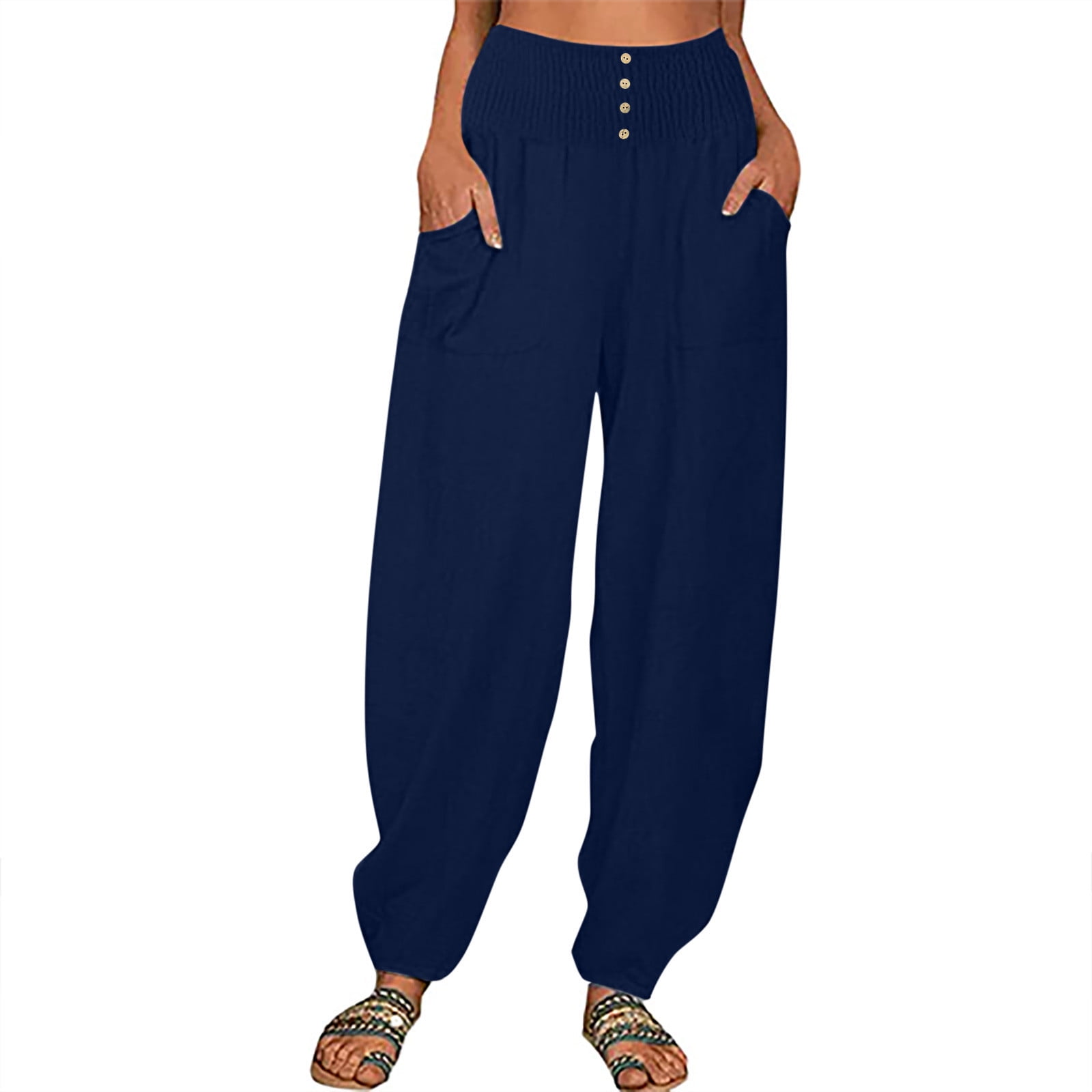 PI Women's Pants Clearance Women's Straight Wide Leg Trousers