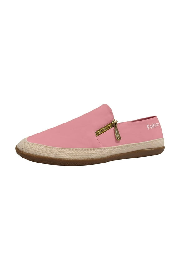 Womens Shoes Casual Wide Width Comfortable Slip on Platform Flat Shoes Mother's Day Gifts Cheapest Items on Sale Pink