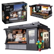 CaDA Bricks Coffee Shop Building Set with LED Lighting   768 Pieces, Detailed Caf  Model Kit, Compatible with Major Brick Brands, Ages 8+, Gift-Ready Color Box