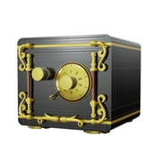 CaDA Designer Safe Building Block Set by JK - Luxurious Black & Gold Collectors Item with Functional Storage, Password-Encryption, Educational Mechanics Guide