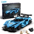 thumbnail image 1 of CaDA® Helios Programmable Remote Control Sports Car Model Building Block Toy C51301W Building Kit and Engineering Toy for Kids (419 Pieces), 1 of 14