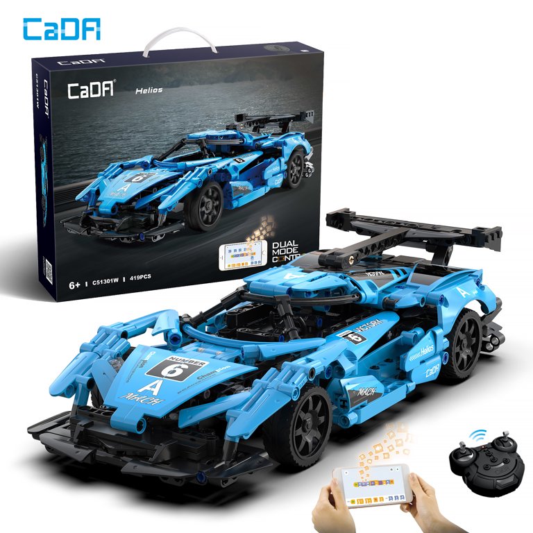CaDA® Helios Programmable Remote Control Sports Car Model Building