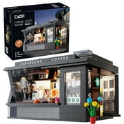 CaDA® Landscape series Coffee House Model Building Block Toy C66005W Building Kit for Kids (768 Pieces)