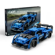 CaDA® Pull Back Sports Car Series-Shadow Supercar Model Building Block Toy C52023W Building Kit and Engineering Toy for Kids (380 Pieces)