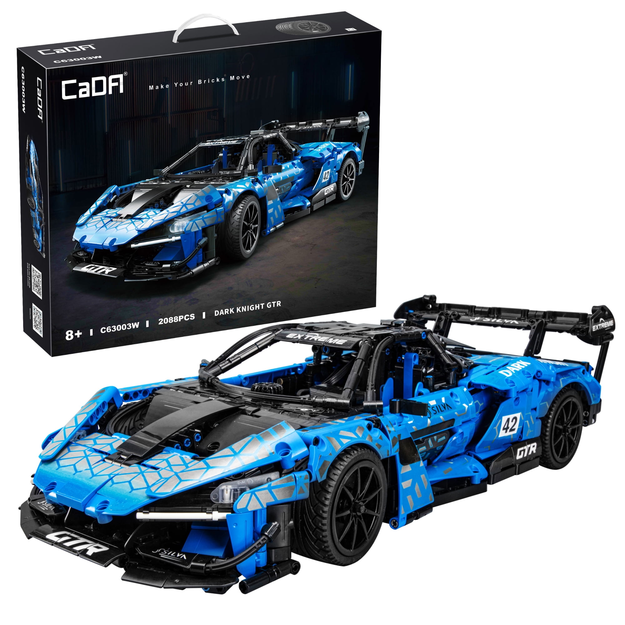 CNBLUEセット CaDA® DIY Racing Model Car Building Set C63003W Blue Knight, 2088