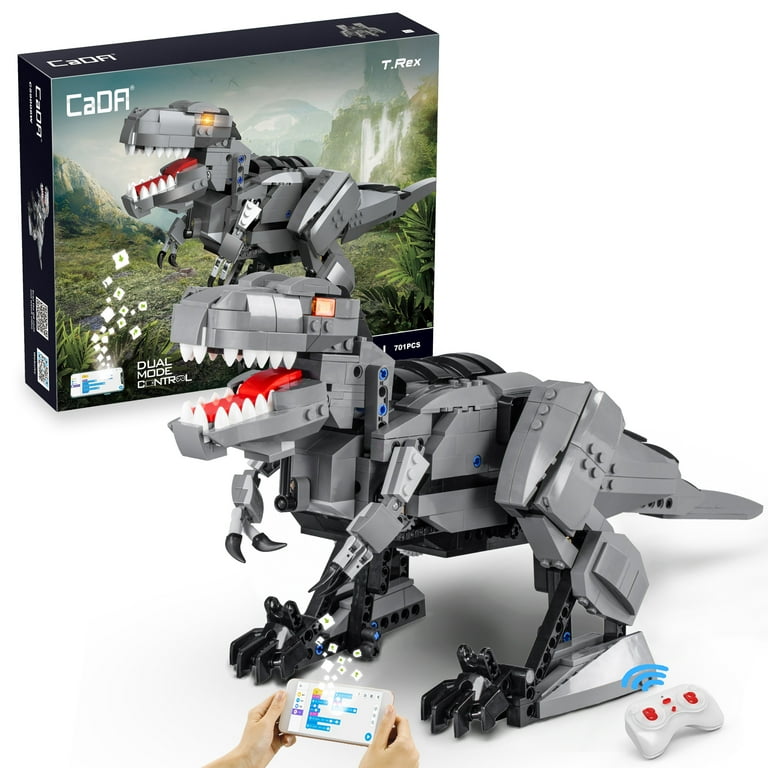 CaDA® T-Rex Programmable Remote Control Building Block Toy