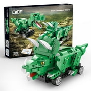 لعبة مكعبات البناء القابلة للبرمجة والتحكم عن بعد من سلسلة Triceratops من CaDA The Dinosaur World C59002W للأطفال، 317 قطعة