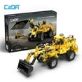 thumbnail image 1 of CaDA® Wheel Loader & Wheel Bulldozer Model Building Set C65004W Building Toy for Kids 8+ (693 Pieces), 1 of 10