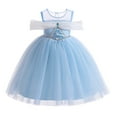 thumbnail image 1 of CaRilo dress Elsa Costume Dress for Girls Princess Dress Up Halloween Birthday Fancy Party Dresses, 1 of 7