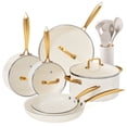 thumbnail image 1 of Caannasweis 16 Pieces Ceramic Cookware Sets, Nonstick Pots and Pans Lightweight Cookware Set with Cooking Utensils Set, 1 of 7