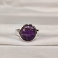 thumbnail image 1 of Cab Amethyst Ring, Natural Purple Amethyst Ring, February Birthstone, 925 Sterling Silver, Mens Plain Ring, Christmas, Thanksgiving, Handmade, Statement Jewelry, Healing Gemstone, Unisex Ring, 1 of 5