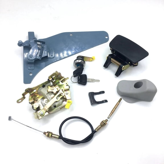 Cab Door Lock Assembly Outer Handle Lock Block Compatible with ZAX120-3G ZAX200-6 ZAX240-6-3G Excavator Part