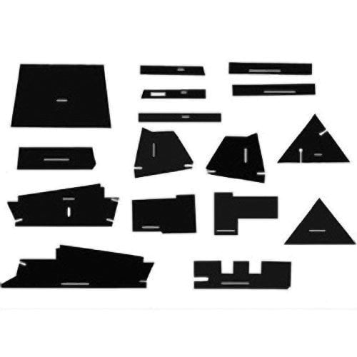 Cab Foam Cab Kit with Headliner and Post Kit - Black fits Allis Chalmers 7000 7010 7020 7030 7040 7045 7050 7060 7080