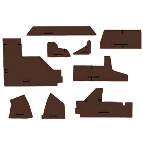 Cab Foam Cab Kit without Headliner - Multi-Brown fits John Deere 4455 4755 4955