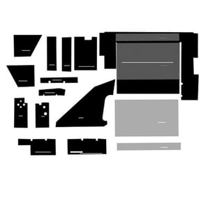Cab Foam Cab Kit without Headliner - Black fits International 3088 3288 3688