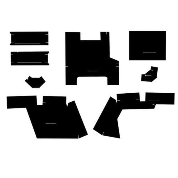 Cab Foam Cab Kit with Headliner - Black fits Case 2090 2290