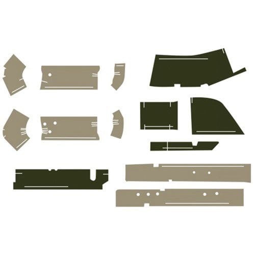 Cab Foam Kit with Post Pieces Less Headliner - Multi-Brown/Sailcloth Tan fits John Deere 7200 7400 7800 7210 7410 7510 7600 7610 7700 7710 7810
