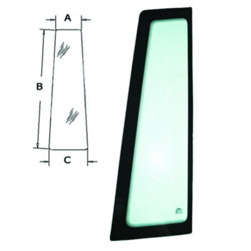 Cab Glass - Door Front Left Hand fits Case 570LXT 570MXT 580K 580L 580SK 580 Super L 590 570LXT 570MXT 580K 580L 580SK 580 Super L 590 R52879