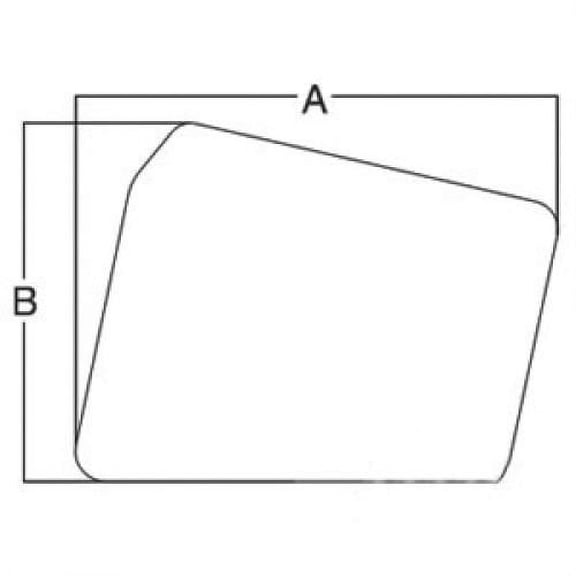 Cab Glass - Right or Left Hand Upper Tinted Door fits New Holland fits Ford 4100 5610 7710 2600 3600 3600 4110 4600 6600 6610 7610 83914255 82015335