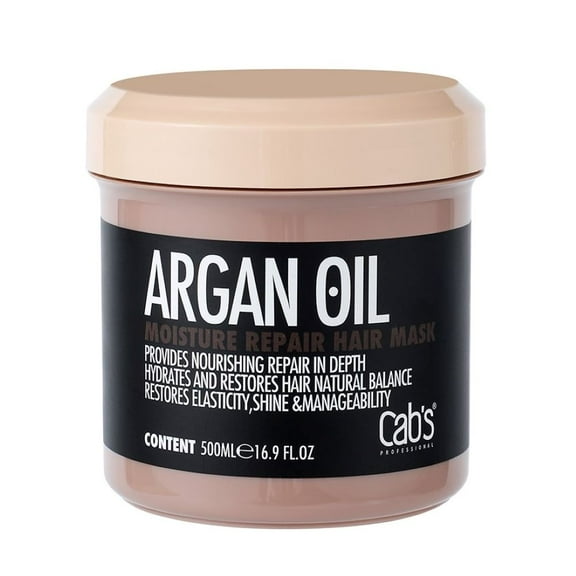 Cab's professional Moroccan Argan Oil Deep Moisture Repair Rinse-Out Hair Mask and Treatment 16.9 fl oz