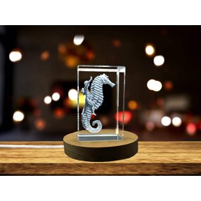 Caballito 3D Engraved Crystal Gift - the Iconic Statue of Lima