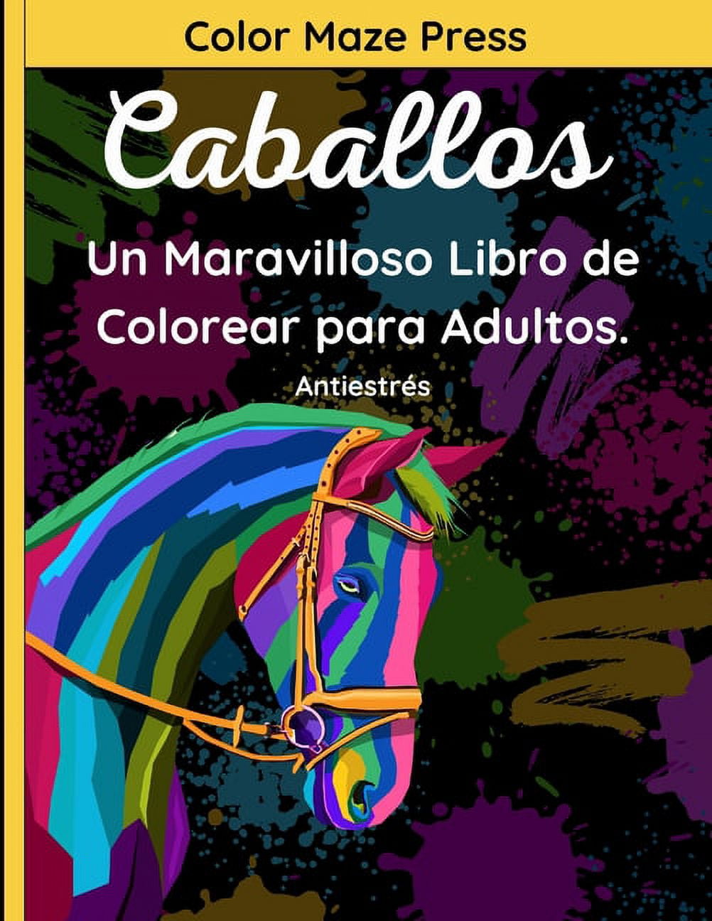 Libro para colorear antiestrés para adultos y niñosserie de libros para  colorear sea para imprimircaballo de mar