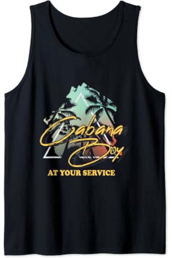 Cabana At Your Service Travel Summer Fun Tank Top Size S-3XL