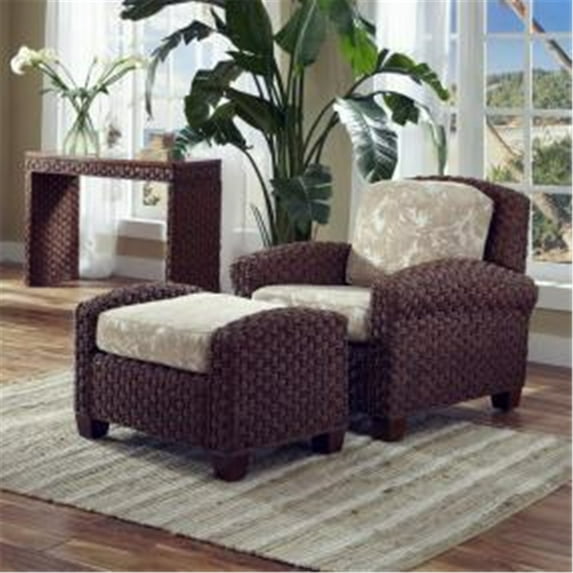 Cabana Banana II Chair & Ottoman-Finish:Cinnamon