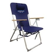 Cabana Beach High Weight Capacity Beach Chair, 4 Recline Positions, 300lb Capacity