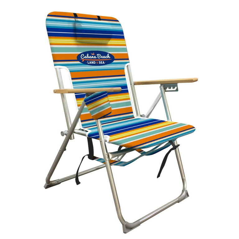 Cabana Beach High Weight Capacity Beach Chair 4 Recline Positions 300lb Capacity Walmart