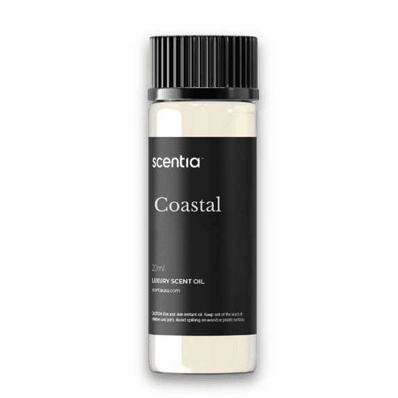 Scentia Coastal – 5-Star Inspired Fragrance Diffuser Oil 20 ml (0.67 fl oz) – Inspired by The Ritz-Carlton – Ocean Breeze, Jasmine & Lemon Oil for Cold-Air and Ultrasonic Diffusers – Formerly Cabana