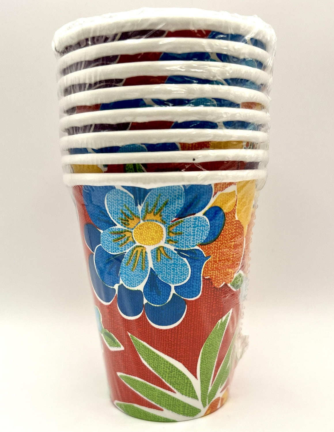 Cabana Rio Fruit & Flowers Tropical Summer Luau Beach Party 9 oz. Paper ...