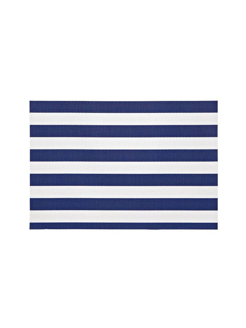 Cabana Stripe Indoor Outdoor Placemats Navy Set Of 4
