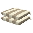 thumbnail image 1 of Cabana Stripe Tan Universal Seat Cushion (2-Pack), 1 of 8