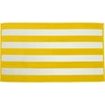 thumbnail image 1 of Cabana Stripe Terry Velour Resort Beach Towel-Yellow-Set of 6 Towels, 1 of 1