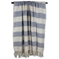 thumbnail image 1 of Cabana Stripe Throw - French Blue & Off White, 1 of 1