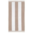 thumbnail image 1 of Cabana Stripes 100% Cotton Oversized Beach Towel Taupe, 1 of 1